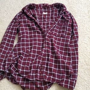 Great condition Hollister small plaid long sleeve